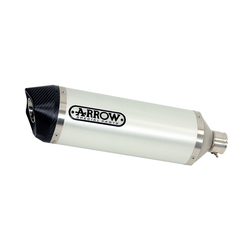 Silenciador ARROW RACE-TECH de aluminio con tapa final de carbono para BMW S1000RR, años 2019-2022