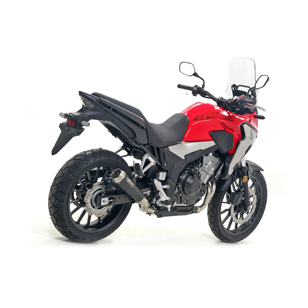 Escape ARROW DARK PRO-RACE para Honda CB500X 2019-. Acero inoxidable negro