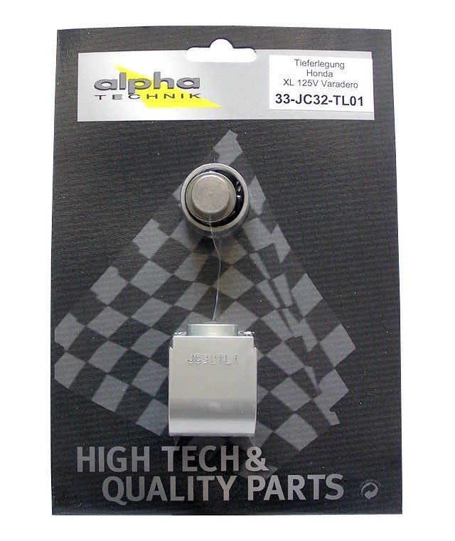 Kit de descenso alpha Technik 30mm Honda XL125V Varadero; Tipo JC32, JC49; Año del modelo 2001-