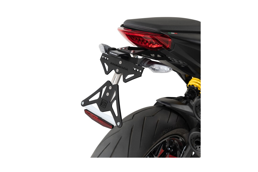 Portamatrículas Barracuda para Ducati Monster 937, año del modelo 2021-