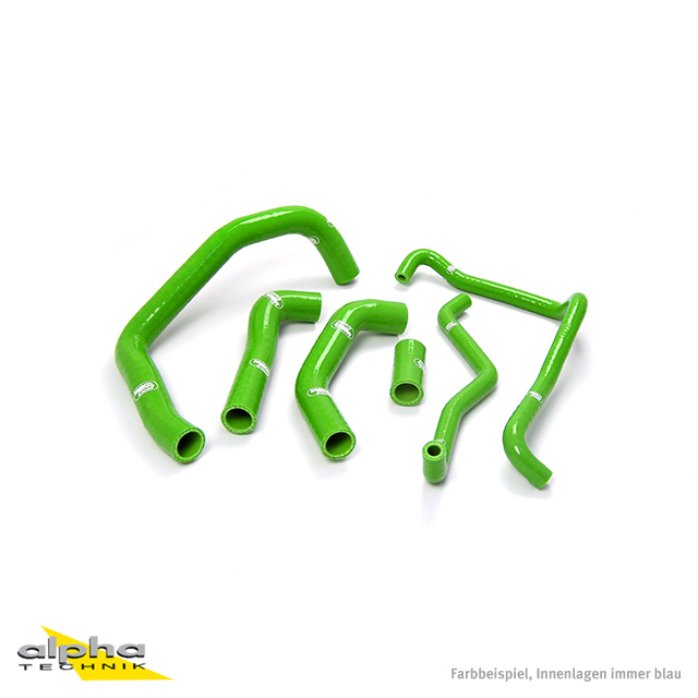 SAMCO SPORT Kit de mangueras de silicona verde para Kawasaki ZX10R Año del modelo 2006-2007