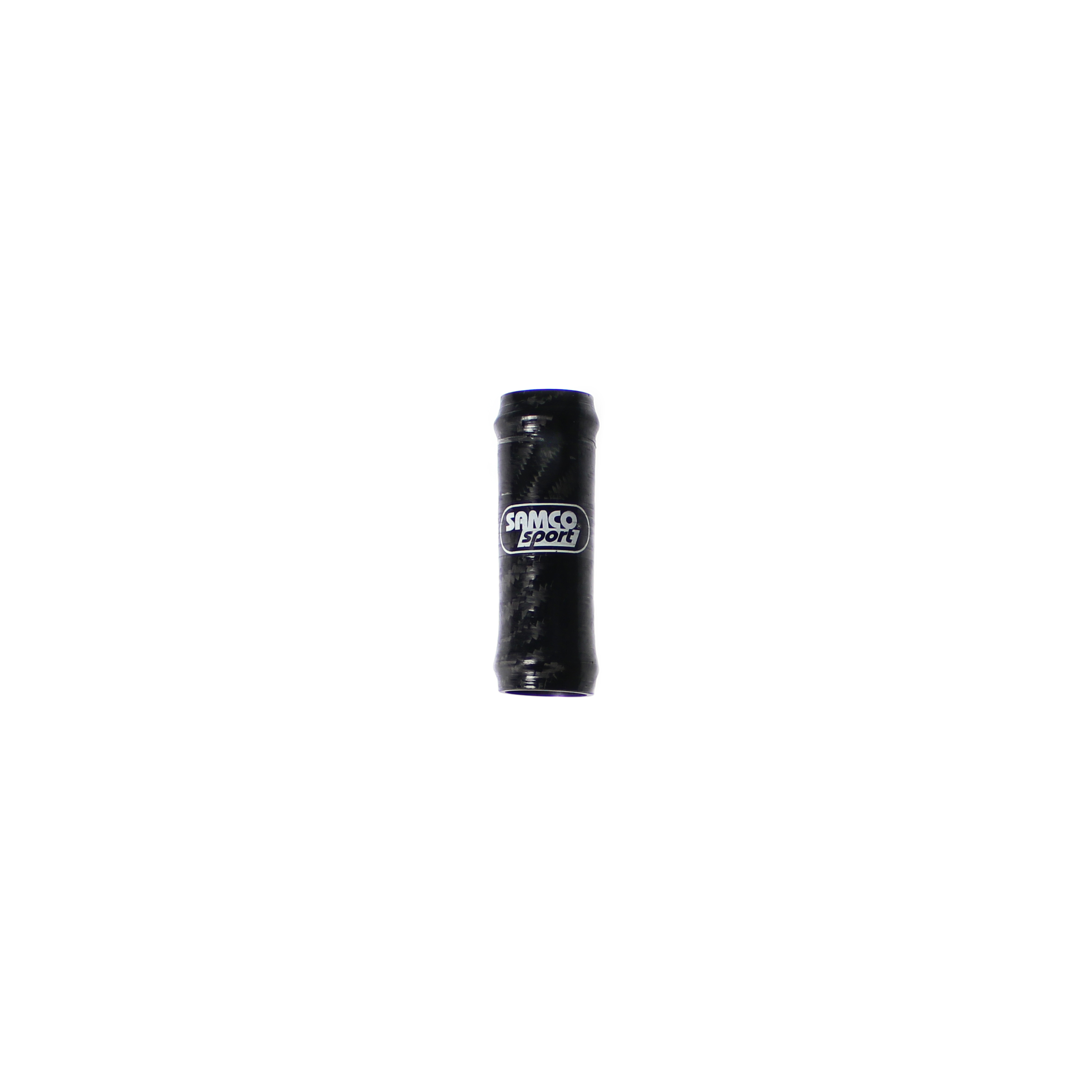 SAMCO SPORT Conector de Carbono, recto, para mangueras con diámetro interior de 16mm, negro