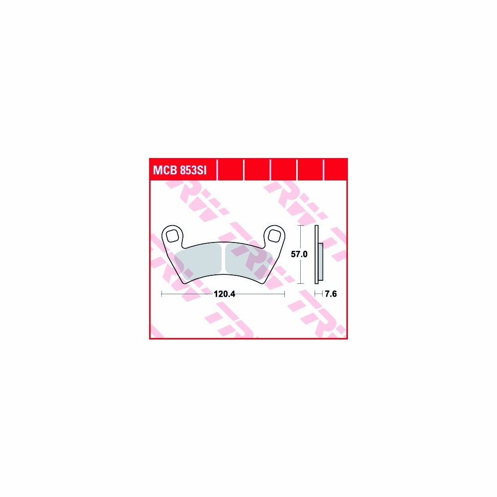 Juego de pastillas del freno TRW Sinter Offroad MCB853SI anterior, delanteroe