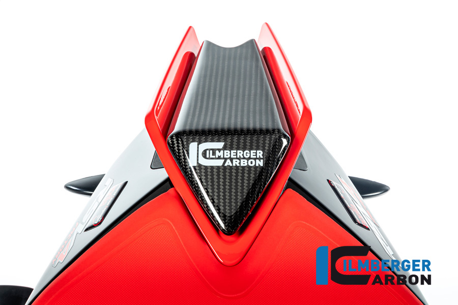 Tapa de colín de pasajero Ilmberger Carbono brillo para Aprilia RSV4 / Tuono V4 2021-