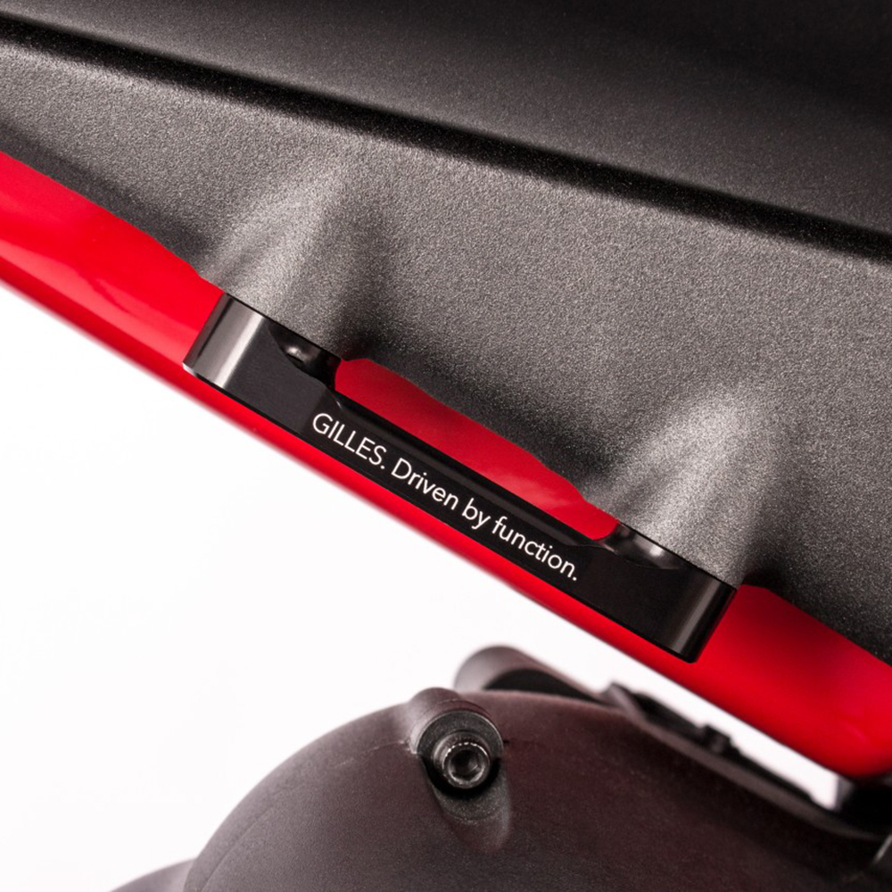 Gilles Soziusträgerabdeckung, schwarz, Ducati V4