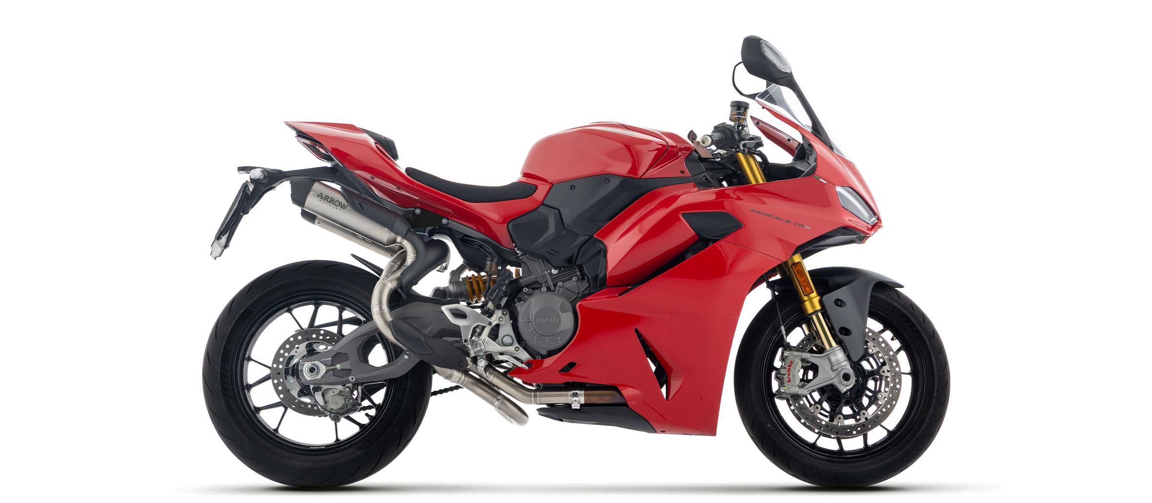 ARROW Escape ROUND-SIL Titanio para Ducati Panigale V2, V2S, 2025-