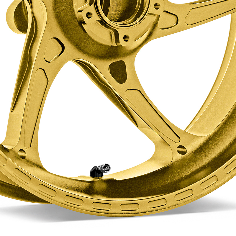 Conjunto de llantas de aluminio OZ Gass RS-A en oro mate para Ducati Monster 1200(R/S), 2014-2021, Multistrada 1200/1260, 2010-2020, Streetfighter 1098, 2009-2013, 1098(S) / 1198(S), 2007-2013