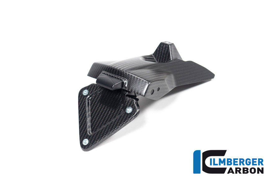 Soporte de matrícula Ilmberger de carbono mate para Aprilia RSV4 / Tuono V4 2021-