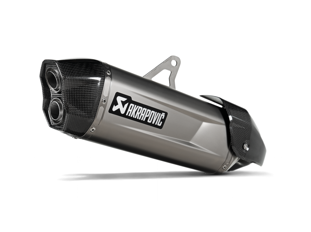 Sistema de escape Akrapovic Slip-On Line (Titanio) para Kawasaki Versys 1100, 2025-