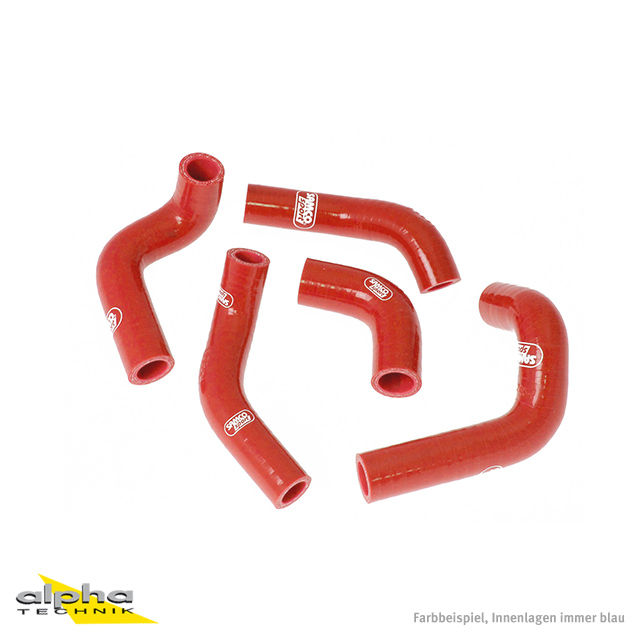 Kit de Mangueras de Silicona SAMCO SPORT rojo para Husqvarna TC400 TC450 TC510 TE400 TE450 TE510 Año del modelo 2002-2009