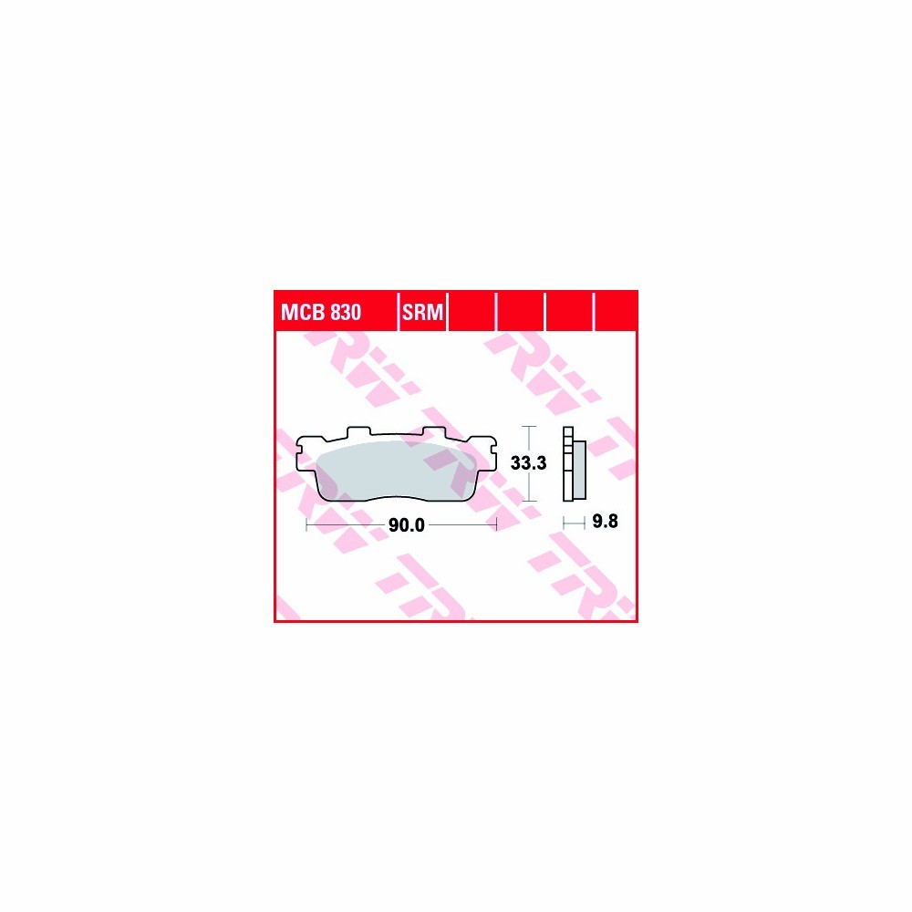TRW pastillas del frenosatz Multiuso MCB830