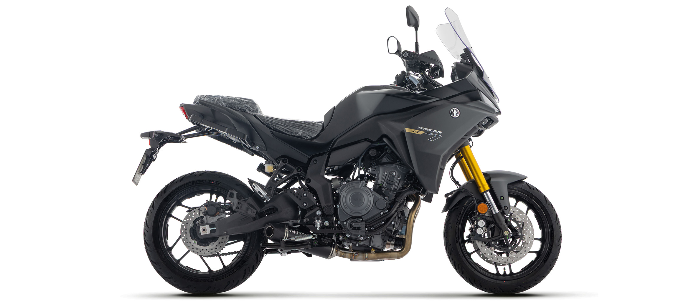 ARROW Auspuff DARK Icon Racing Komplettanlage für Yamaha Tracer 700, Tracer 700 GT, 2025-