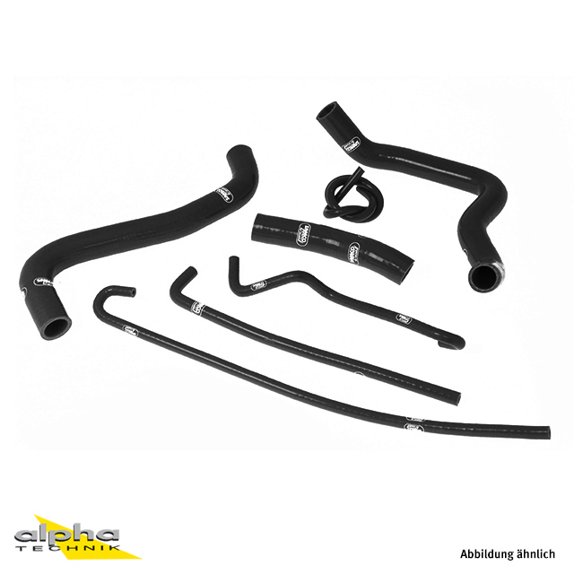 SAMCO SPORT Kit de mangueras de silicona negro para Suzuki GSXR1000 año de modelo 2005-2006