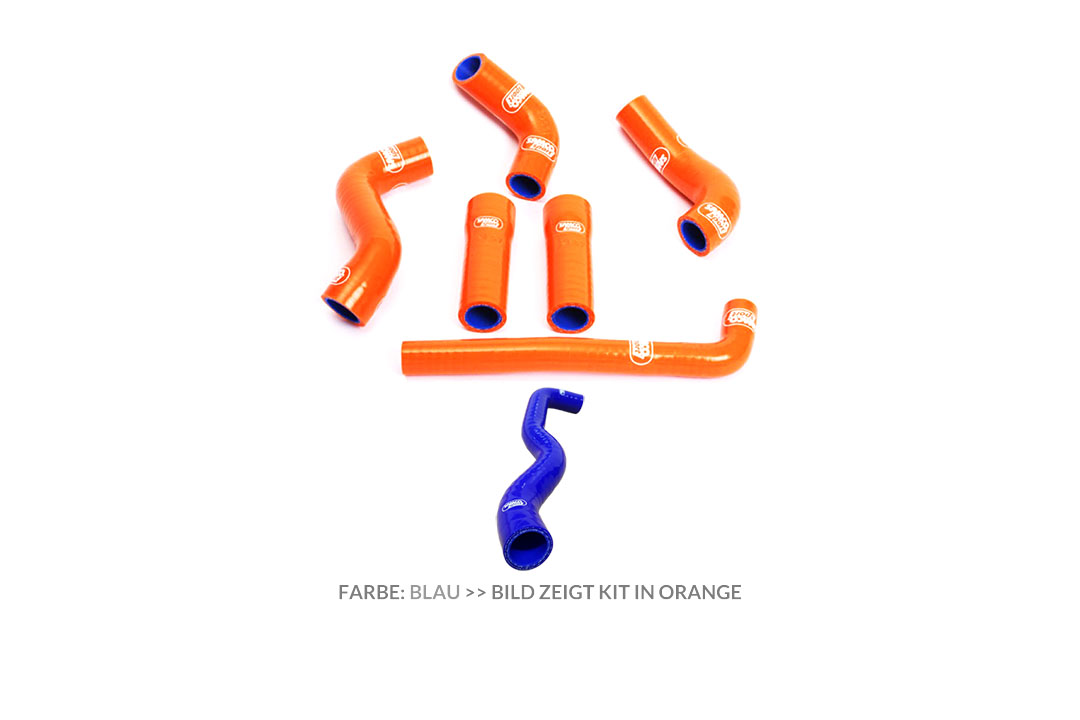 Kit de mangueras de silicona SAMCO SPORT azul para KTM 450 EXC / 525 EXC año de modelo 2004-2007