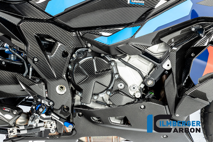 Cubierta del chasis de Carbono Ilmberger lado derecho, brillante, BMW S1000XR 2020- M1000XR 2024-
