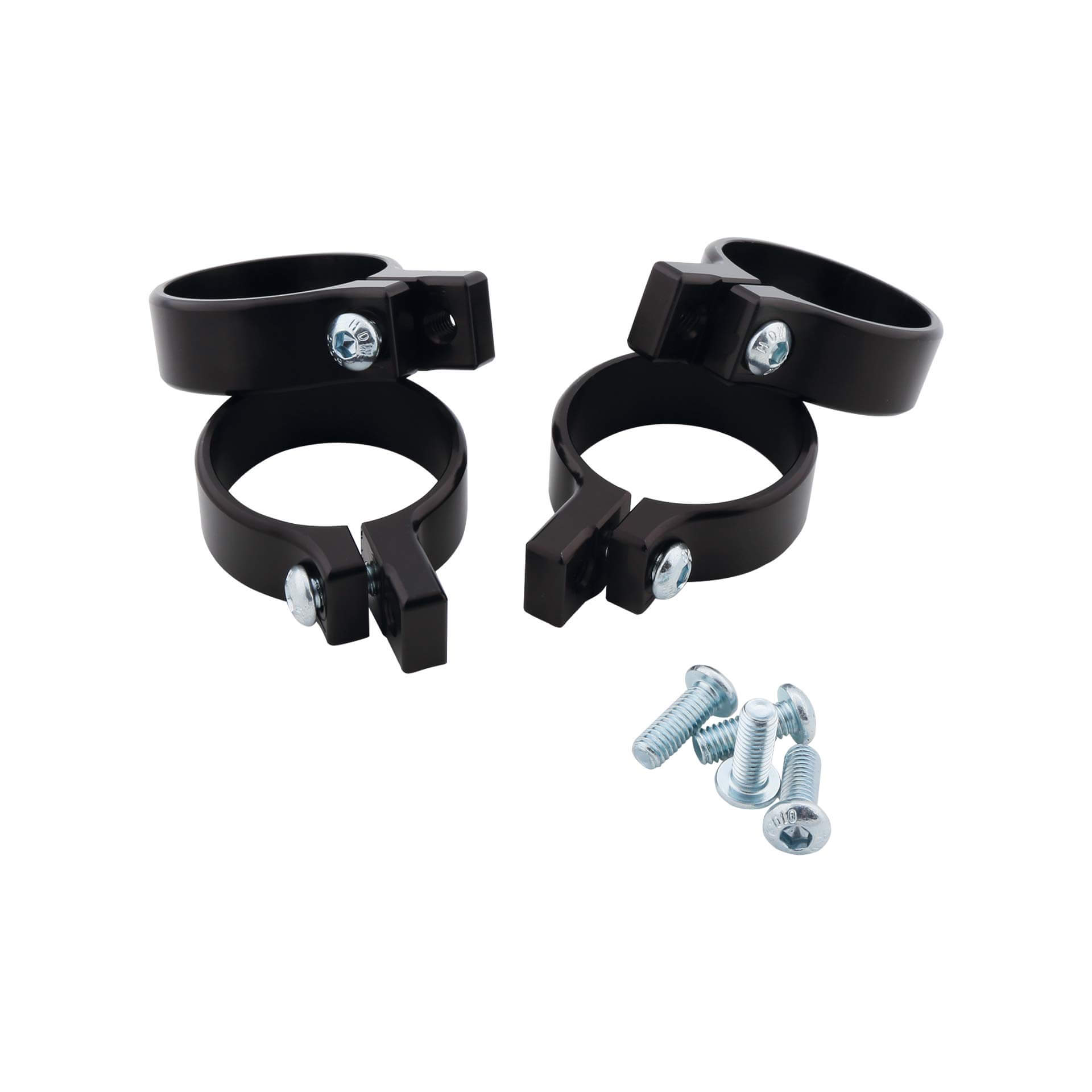 Conjunto de abrazaderas para faro LSL Ø50mm, negro