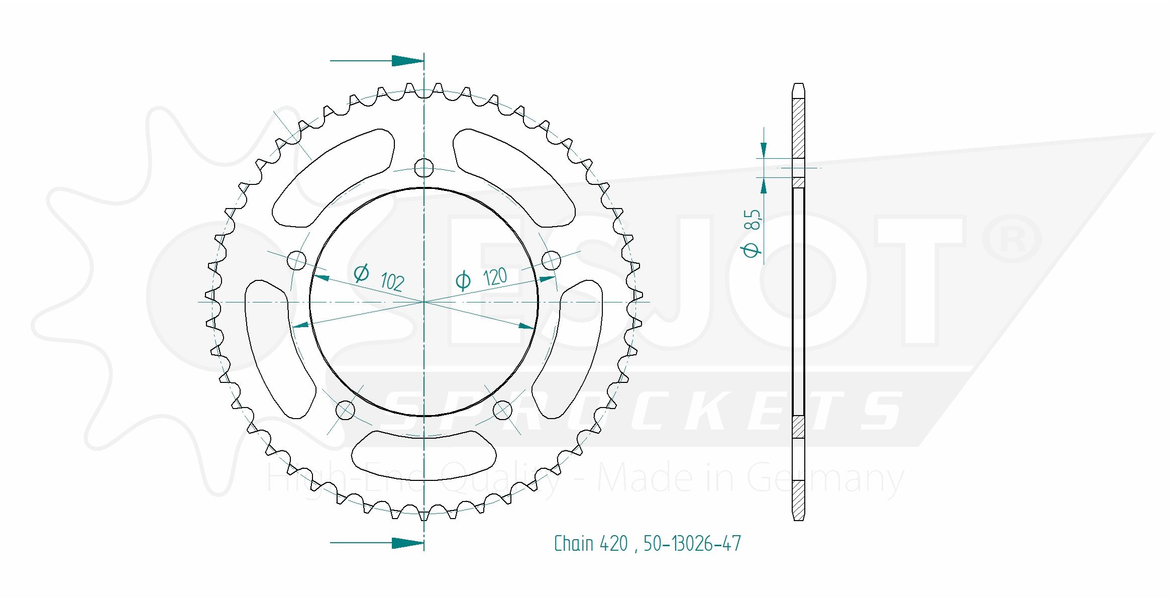 Esjot corona Z-48 Beta RR 125 negro