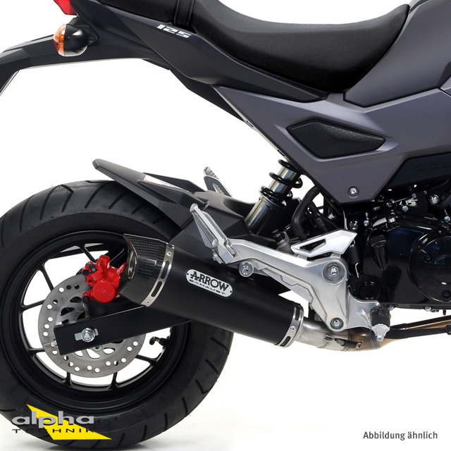 Escape ARROW DARK X-KONE para Honda MSX125 año del modelo 2016-2019, acero inoxidable negro (Solo con colector ARROW)
