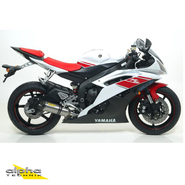 Escape ARROW THUNDER para YZF-R6 RJ11/RJ15 2006-2016, Titanio (Para colector ARROW)
