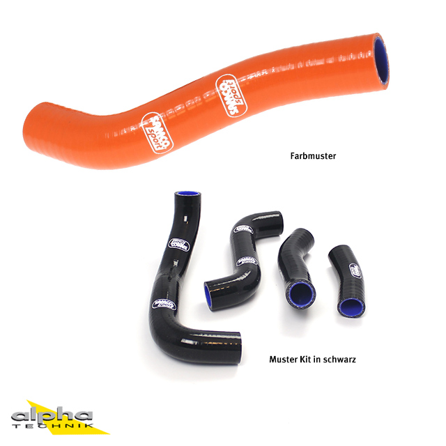 Kit de mangueras de silicona SAMCO SPORT naranja para Kawasaki ZRX1100 ZRX1200 a partir del año de modelo 1997- solo para vehículos sin deshielo de carburador