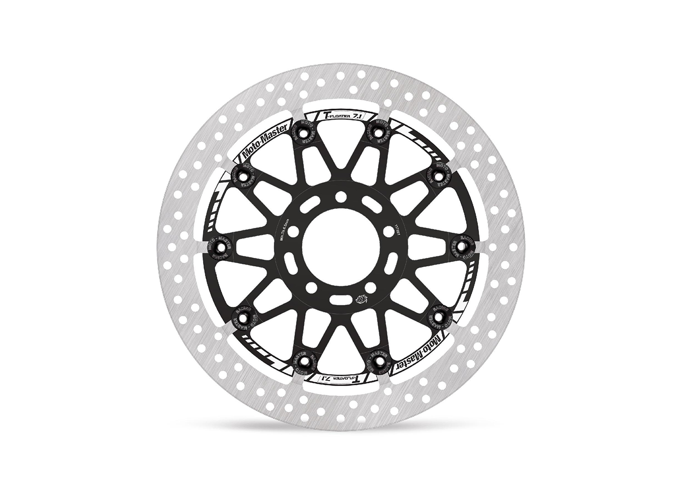 MOTO MASTER disco de freno anterior, delanteroe simétrico rotacionalmente, T-Floater para Kawasaki ZX10RR Ninja año del modelo 2017-