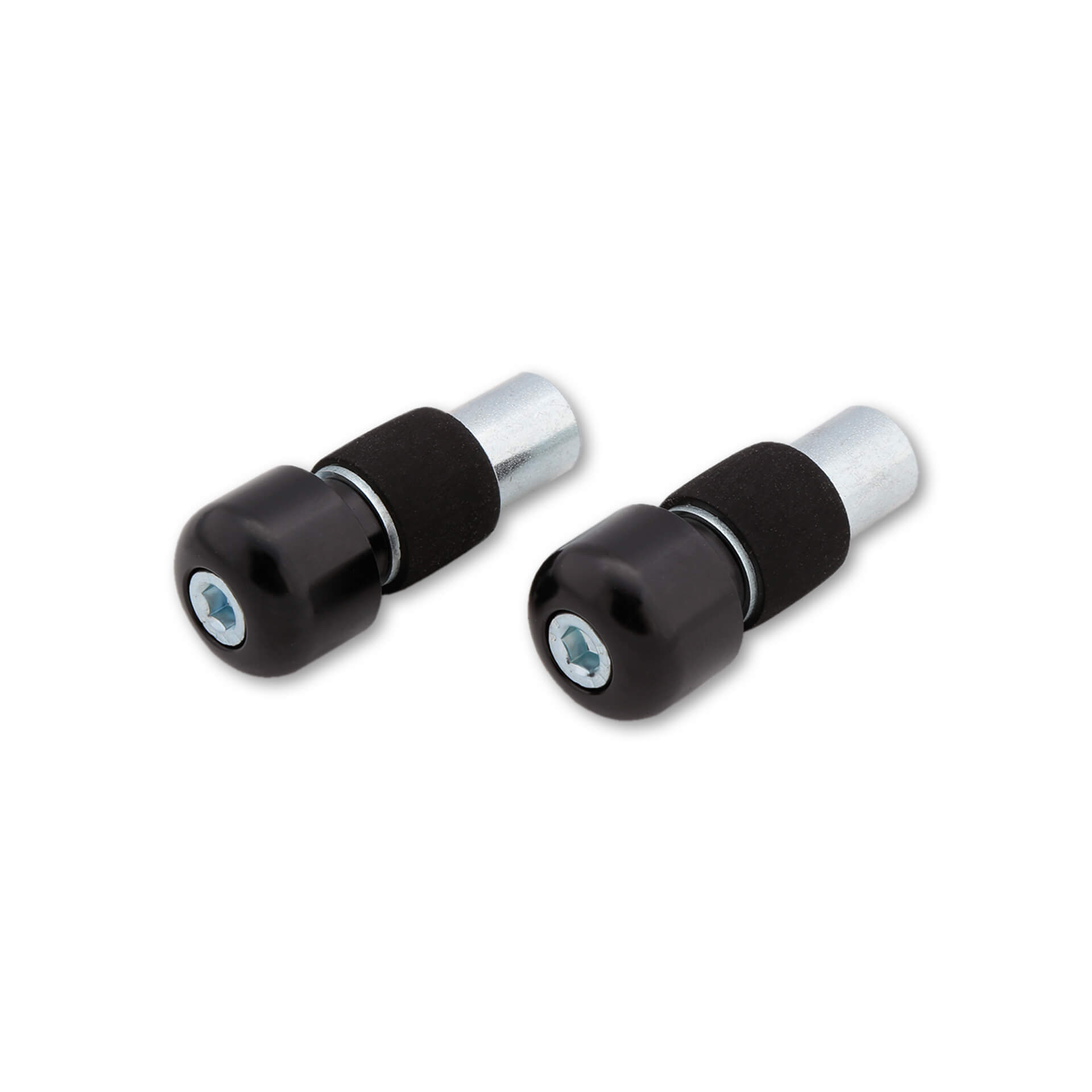 LSL Lenkerendstücke zylindrisch, klein, für 18 mm Innendurchmesser, für Stahllenker, schwarz