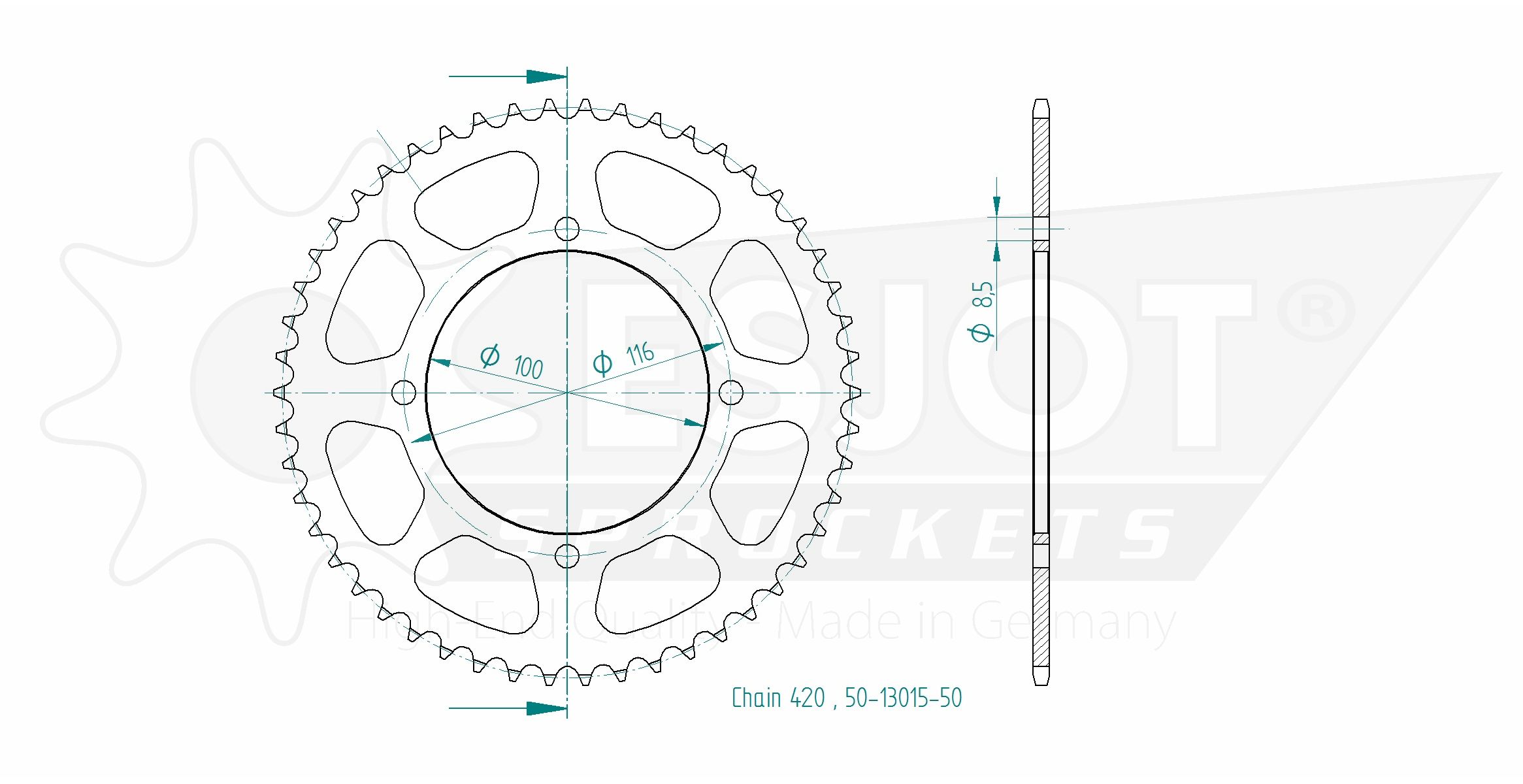 Esjot corona Z-51 Kawasaki KX60 KX80 KX85 KX100