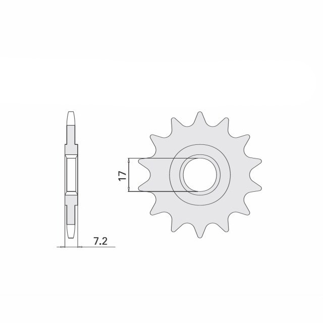 Piñón, 13 dientes, Paso 415
