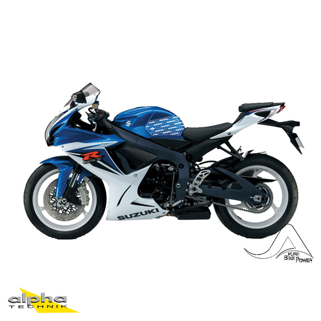 Stompgrip negro, Volcano, para Suzuki GSXR600, 750, 2011-2025