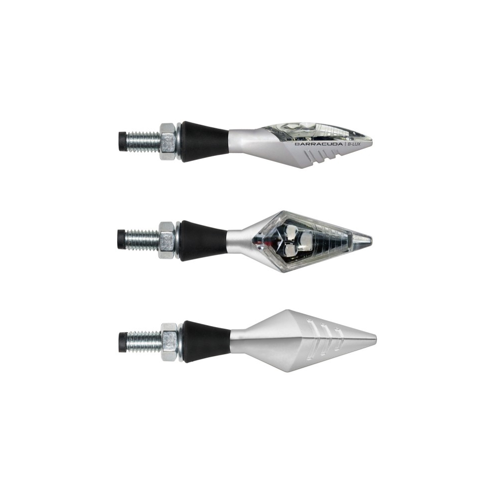 Barracuda luz de intermitente X-LED B-LUX plateado