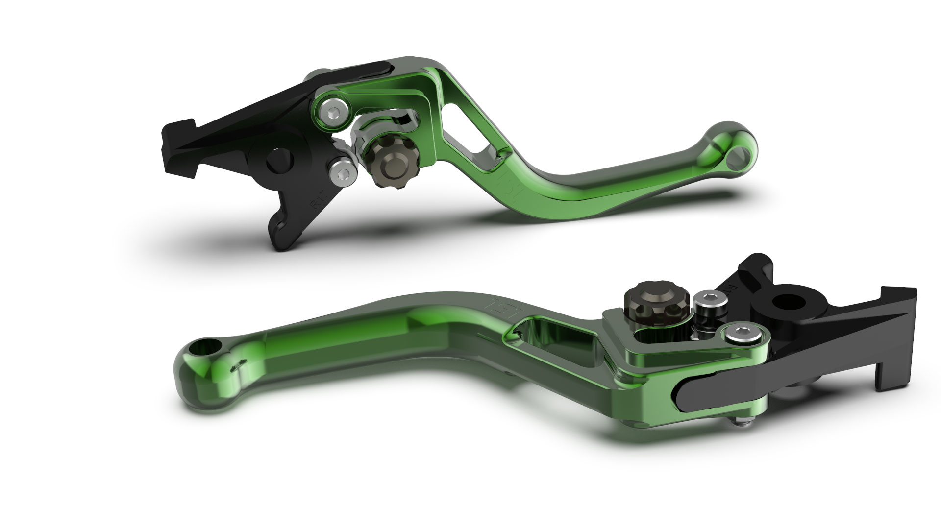 LSL Maneta de Freno BOW R82, corta, verde/antracita
