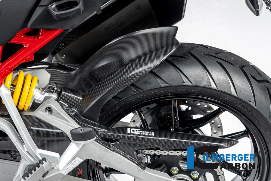 Guardabarros de carbono Ilmberger trasero, mate, Ducati Multistrada V4 2020-