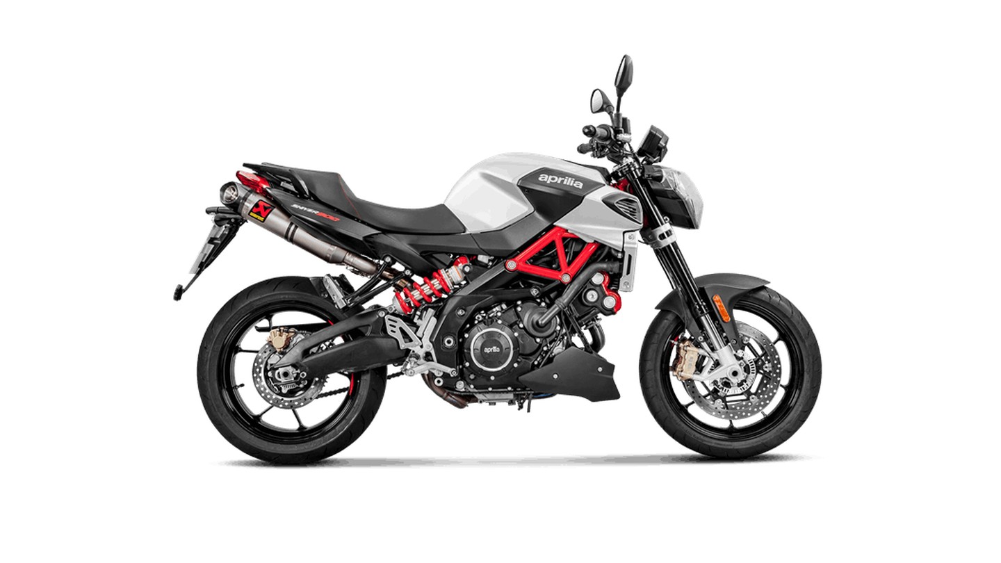 Silenciador Akrapovic Slip-On Line (Titanium) para Aprilia SHIVER 900 2017-2020