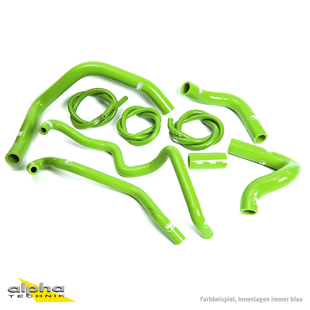 Kit de mangueras de silicona SAMCO SPORT verde para Kawasaki ZX10R año de modelo 2004-2005