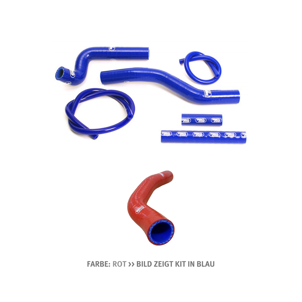 SAMCO SPORT Kit de mangueras de silicona rojo para Suzuki RM125 2 tiempos año de modelo 2001-2012