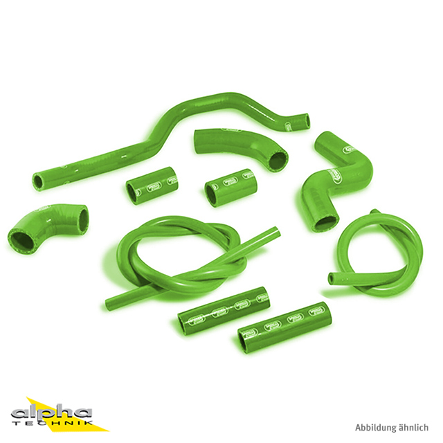 Kit de mangueras de silicona SAMCO SPORT verde para Aprilia RSV4 (R / RF / RR / Factory), 2009-2025