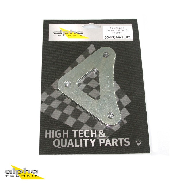 alpha Technik Kit de reducción de altura 40mm para Honda CBR500R,CB500F.CB500X; Tipo PC46; Año del modelo 2013-