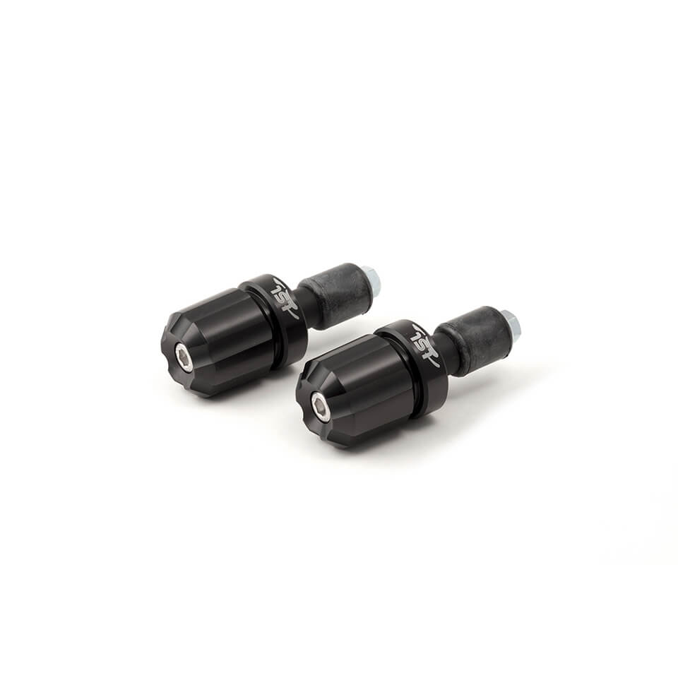 LSL manillarpesos de aluminio, bicolor, negro - negro mate, con logo, Ø14 y 18mm