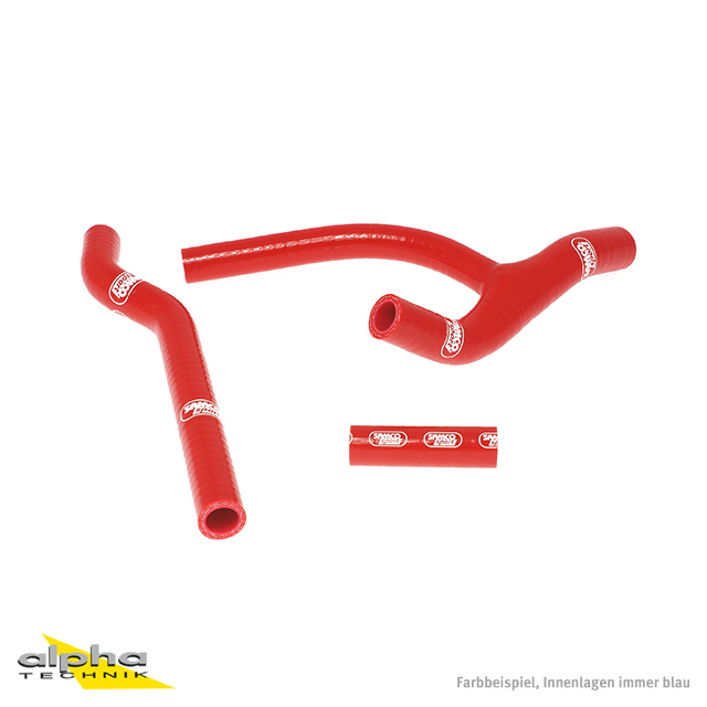 Kit de mangueras de silicona SAMCO SPORT rojo para Yamaha WR250F año del modelo 2007-2014