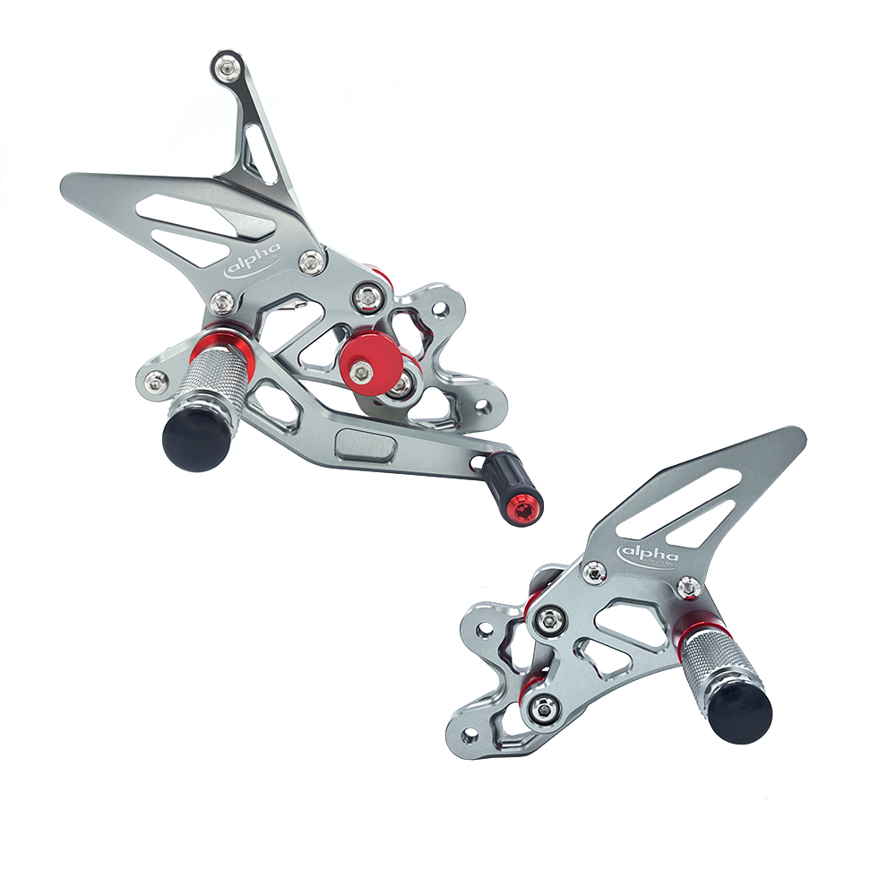 >TRACK< reposapiésenanlage color titanio Suzuki GSX-R600 2006-10 ABE