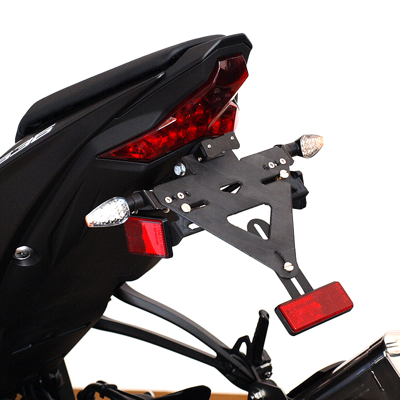 Portamatrículas alpha Technik para Kawasaki ZX-6R; Tipo ZX636G; Año del modelo 2019-