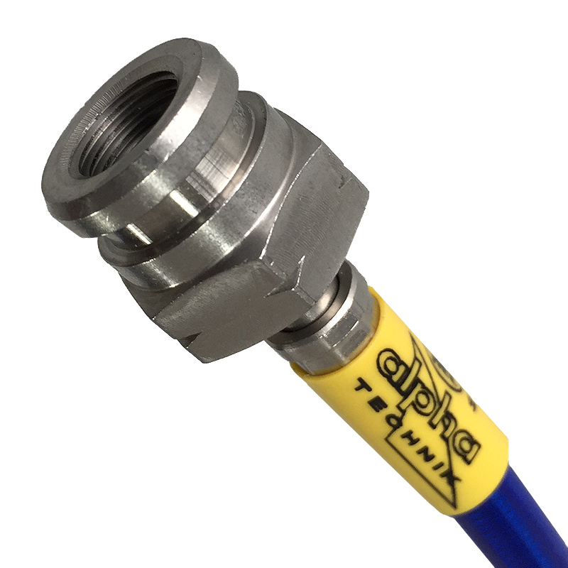 Latiguillo mallado de acero HEL trasero tipo de instalación OEM para Yamaha RD350 F2 1986-1992 trasero, Acero inoxidable