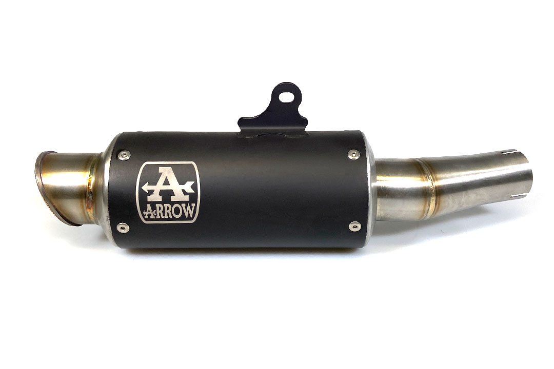 Escape ARROW DARK GP2 para Kawasaki Ninja 400 2018- de acero inoxidable