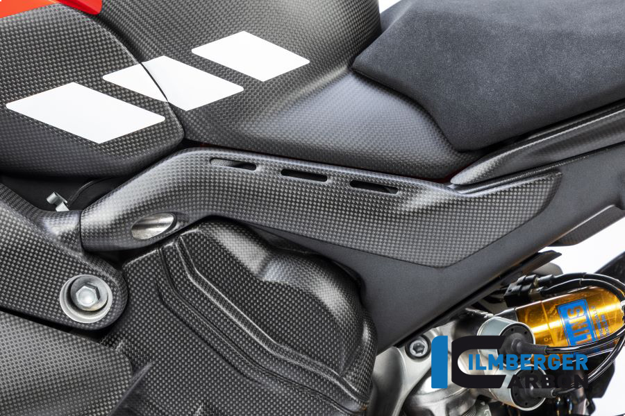 Cubierta de Carbono Ilmberger para la parte trasera lado izquierdo mate para Ducati Panigale V4 / V4S a partir de 2018