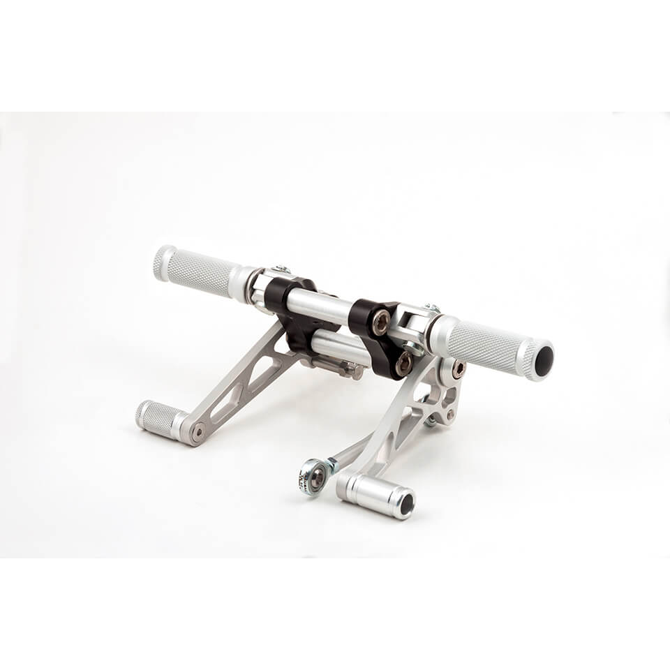 Estriberas LSL para Thruxton, plata