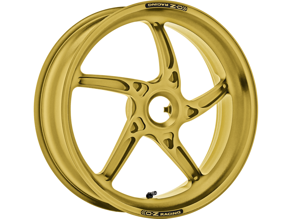 Juego de llantas OZ Piega R de aluminio en oro mate para Ducati Panigale V4(S) 2018-2024, 1199 Panigale 2012-2014, 1299 Panigale 2015-2018, Streetfighter V4(S) 2020-2022