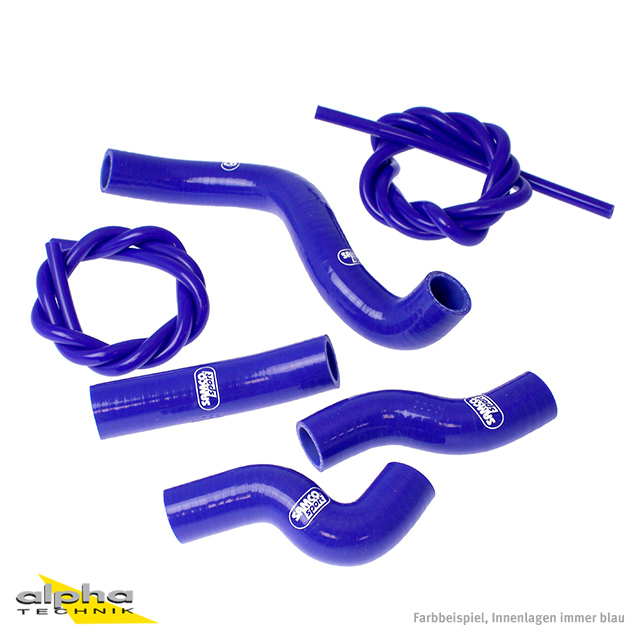 Kit de mangueras de silicona SAMCO SPORT azul para Kawasaki Z750 Z750R Año del modelo 2007-2012