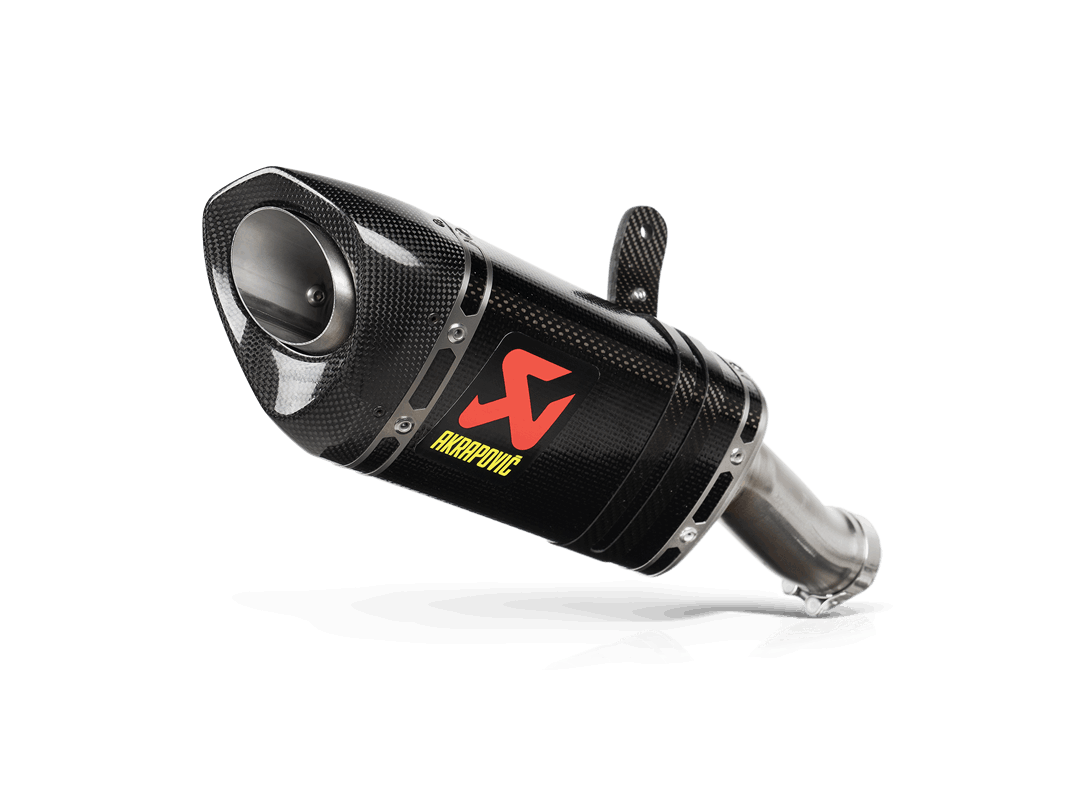 Línea Akrapovic Slip-On (Carbono) para CFMOTO 450SR, 450NK a partir del año de modelo 2024-2025