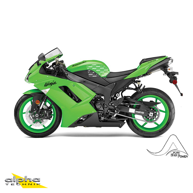 Stompgrip transparente, Volcano, para Kawasaki ZX6R Ninja, 2007-2008