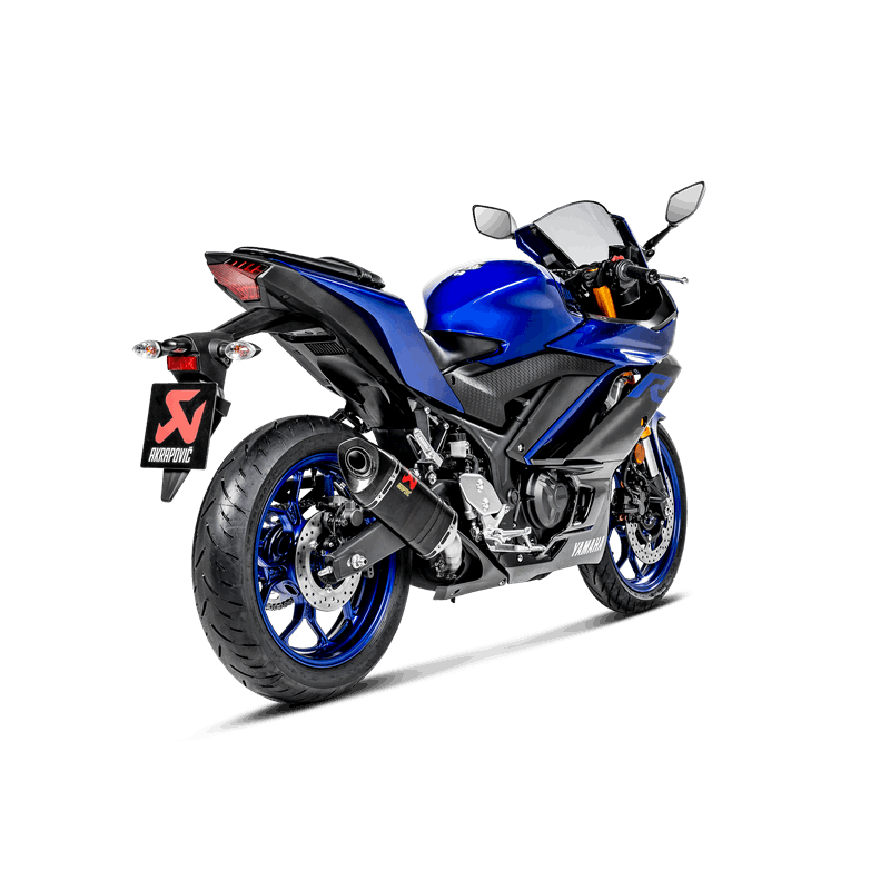 Escape Akrapovic Slip-On Line (Carbon) para Yamaha MT-03 2016-2019 / MT-03 2020- / YZF-R25 2014- / YZF-R3 2015-2018 / YZF-R3 2019-